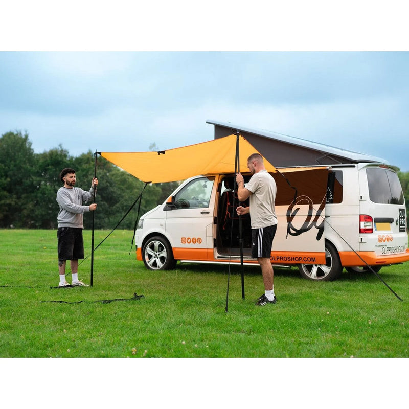 Olpro Multi Shade Campervan Canopy Orange 5000mm Waterproof