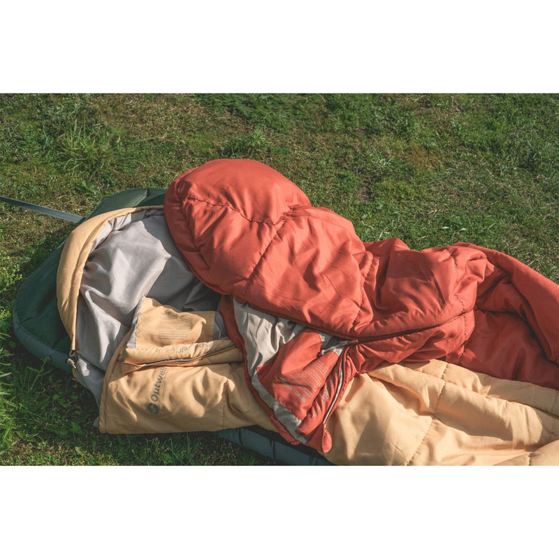 Outwell Campion Lux Orange Single Sleeping Bag 3 Season - View 5