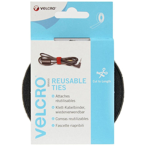 Velcro® Brand One-Wrap® Reusable Ties 30mm x 5m Black Velcro - UK Camping And Leisure