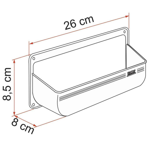 Fiamma Storage Pocket M White (03177-01-) Fiamma - UK Camping And Leisure