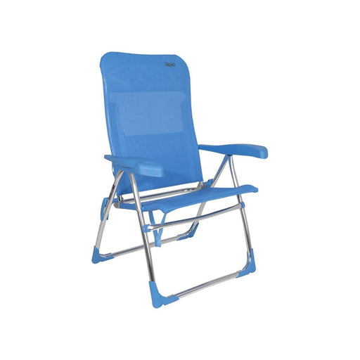 Crespo Beach Chair AL/206 Blue Crespo - UK Camping And Leisure