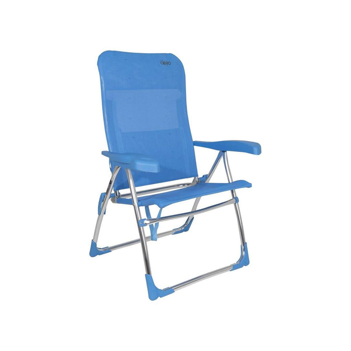 Crespo Beach Chair AL/206 Blue Crespo - UK Camping And Leisure