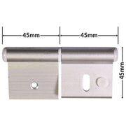 Hinge Silver (C12) for Caravan/Motorhomes Nova - UK Camping And Leisure