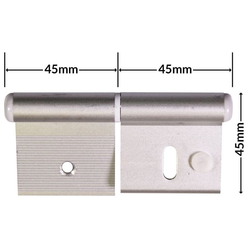 Hinge Silver (C12) for Caravan/Motorhomes Nova - UK Camping And Leisure