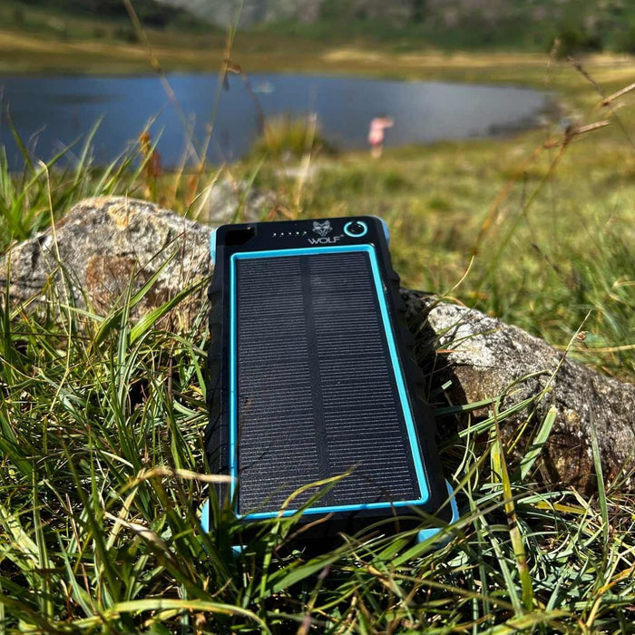 Wolf Outdoors SPB-10 Solar Power Bank Blue Edition Wolf Outdoors - UK Camping And Leisure