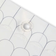 Shower Curtain White & Cells 2348 Rayen - UK Camping And Leisure