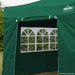 Dellonda Side Walls/Doors/Windows for Gazebo Fits 2 x 2m Models Dark Green Dellonda - UK Camping And Leisure