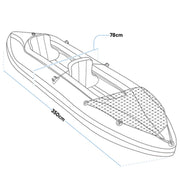Dellonda Inflatable 2-Person Kayak/Canoe Set with Pump, Carry Bag & 2 Oars Dellonda - UK Camping And Leisure