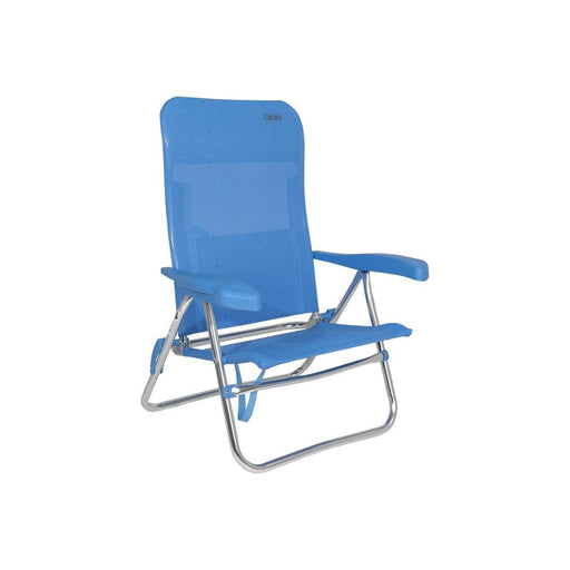 Crespo Beach Chair AL/205 Blue Crespo - UK Camping And Leisure