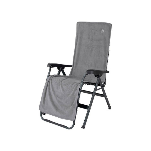 Bo-Camp Chair Cover L Universal Terry Cloth Grey Bo-Camp - UK Camping And Leisure