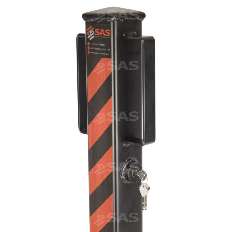 SAS Security Products SAS SAS Heavy-Duty Security Post Folding Bolt Down Lock Keyed Alike - Image 4 of 7 | UK Camping and Leisure