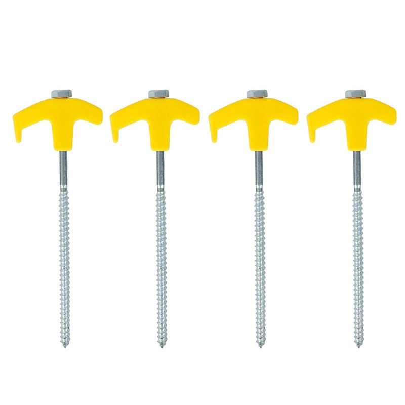Leisurewize 20Pc Screw in Threaded HD Ground Pegs Set 7.4x185mm Leisurewize - UK Camping And Leisure