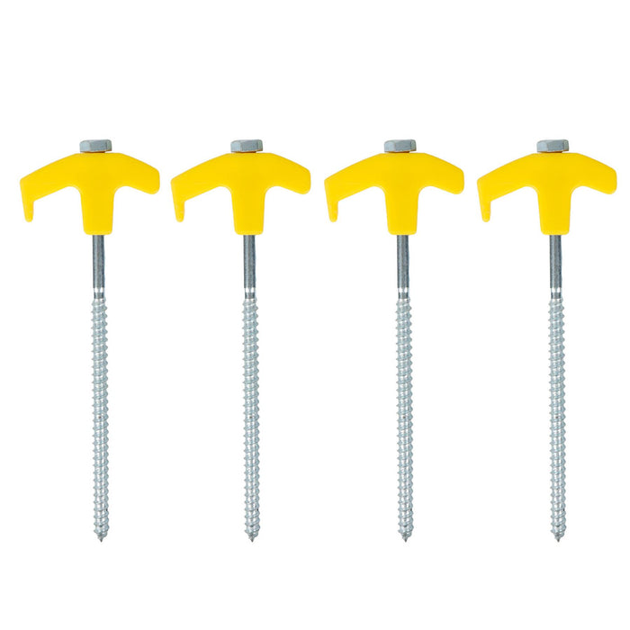 Leisurewize 20Pc Screw in Threaded HD Ground Pegs Set 7.4x185mm Leisurewize - UK Camping And Leisure