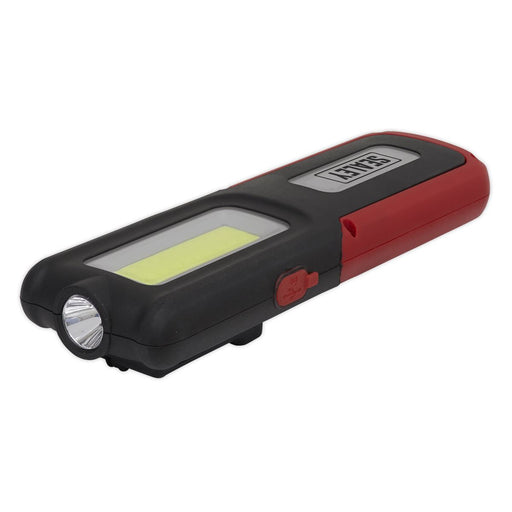 Sealey Rechargeable Inspection Lamp Red 5W COB+3W LED+Power Bank LED318R Sealey - UK Camping And Leisure