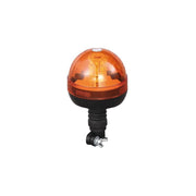 12V/24V Flexi DIN Spigot Pole Mount LED Amber/Orange Flashing Warning Beacon - IP66 Rated