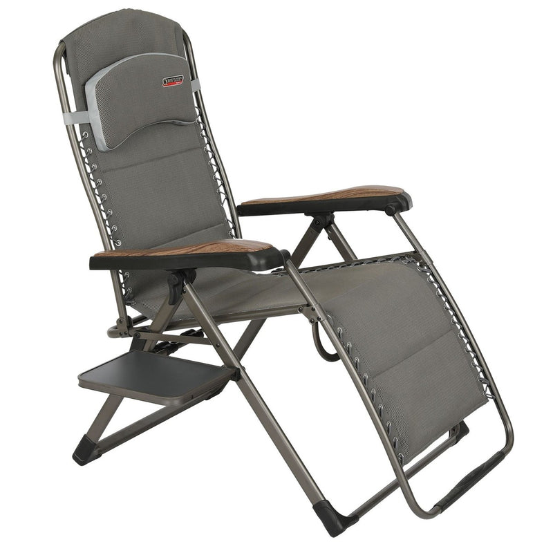 Quest Naples Pro Relax XL Camping Caravan Chair with Side Table Quest - UK Camping And Leisure