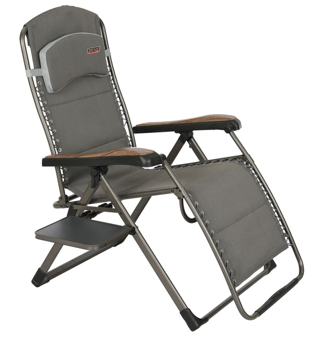 Quest Naples Pro Relax XL Camping Caravan Chair with Side Table Quest - UK Camping And Leisure