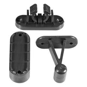 Static Caravan Door Catch/Retainer Black STATIC Nova - UK Camping And Leisure