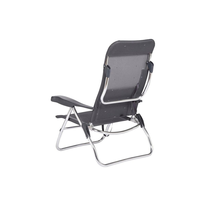 Crespo Beach Chair AL/223 Dark Grey Crespo - UK Camping And Leisure