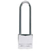 Masterlock Padlock Nickel Brass 30mm SS Long Shackle Masterlock - UK Camping And Leisure