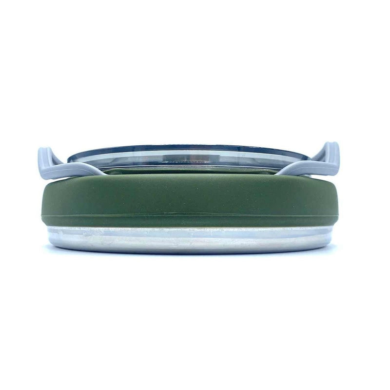 Wolf Outdoors EzyStow Collapsible Kettle 1L Olive Green Wolf Outdoors - UK Camping And Leisure