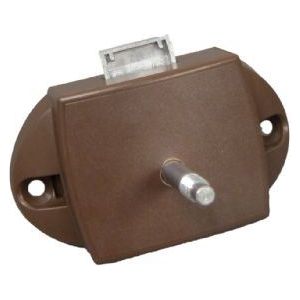 Push Button Lock Brown Dual Side Opening 812944 UK Camping And Leisure - UK Camping And Leisure