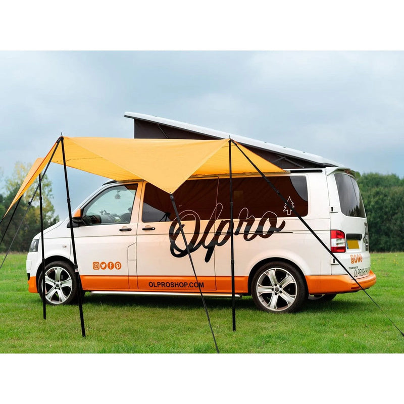 Olpro Multi Shade Campervan Canopy Orange 5000mm Waterproof