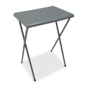 Quest Fleetwood high plastic Folding Camping Table in grey Quest - UK Camping And Leisure