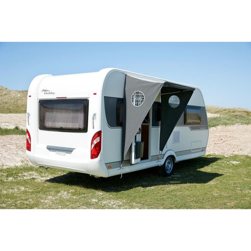 Door Canopy for caravan Black | touring caravan