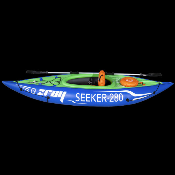 Dellonda Inflatable One-Person Kayak/Canoe Set with Pump, Carry Bag & Aluminium Oar Dellonda - UK Camping And Leisure