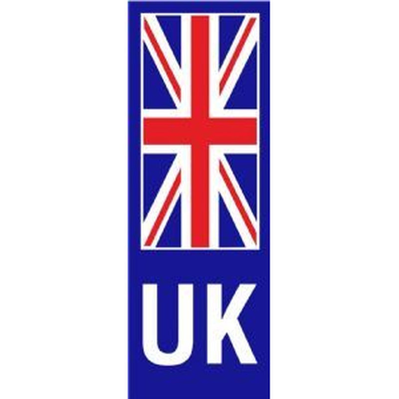 W4 Uk Plate Sticker U/Jack White 40 X 110Mm 37197 W4 - UK Camping And Leisure