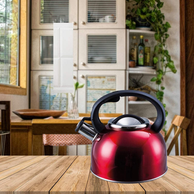 MDS1203 Liberty Red 2.5 Litre Whistling Kettle CW-T056-B1R Liberty Leisure UK - UK Camping And Leisure