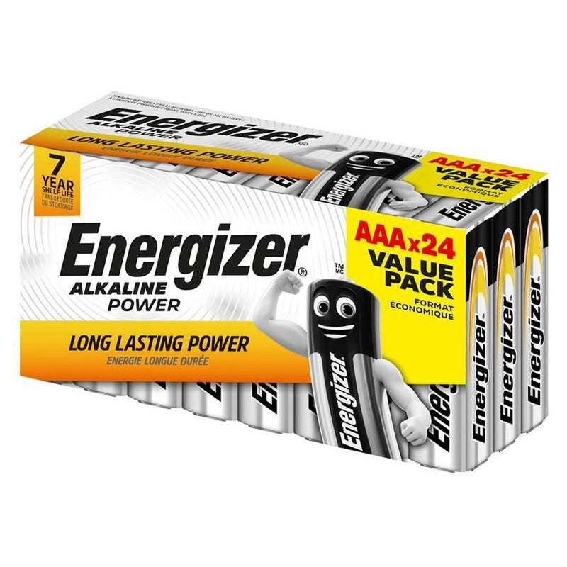 Energizer AAA Cell Alkaline Power Batteries (Pack 24) Energizer� - UK Camping And Leisure