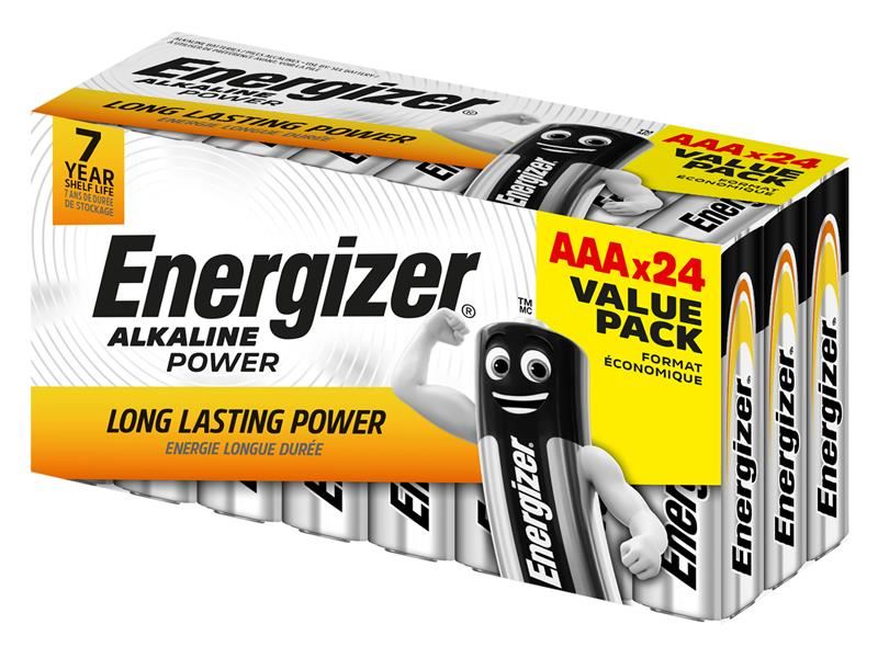 Energizer AAA Cell Alkaline Power Batteries (Pack 24) Energizer� - UK Camping And Leisure