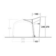 Outwell Mid/Tall Connection Cross PowerAir Access zone 240-270cm - View 3