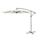 Dellonda Banana Parasol with Cover 3m - Cream DG265 Dellonda - UK Camping And Leisure