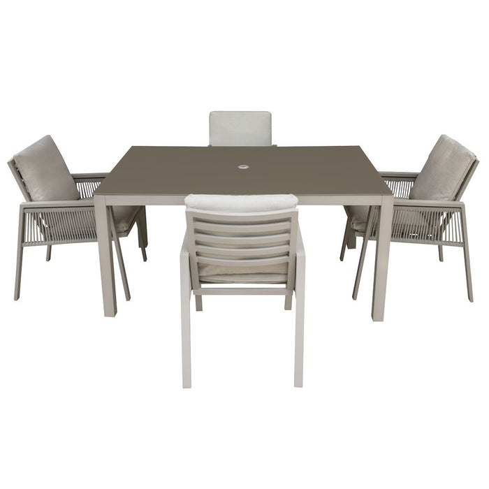 Dellonda Fusion Outdoor Dining Set 5pc DG275 Dellonda - UK Camping And Leisure