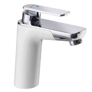 Reich Vector E Single Mixer Tap Chrome/White 570-722500CSK2 Reich - UK Camping And Leisure