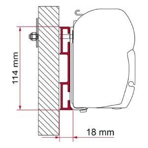 Fiamma F45 Adapter Kit D 8Cm 98655-021 Fiamma - UK Camping And Leisure