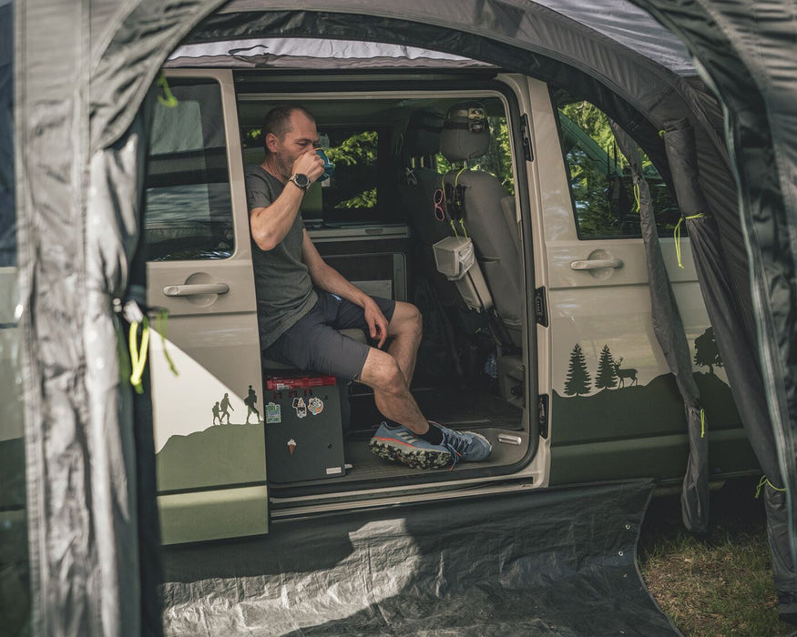 Outwell San Diego Driveaway Awning Grey Outwell - UK Camping And Leisure