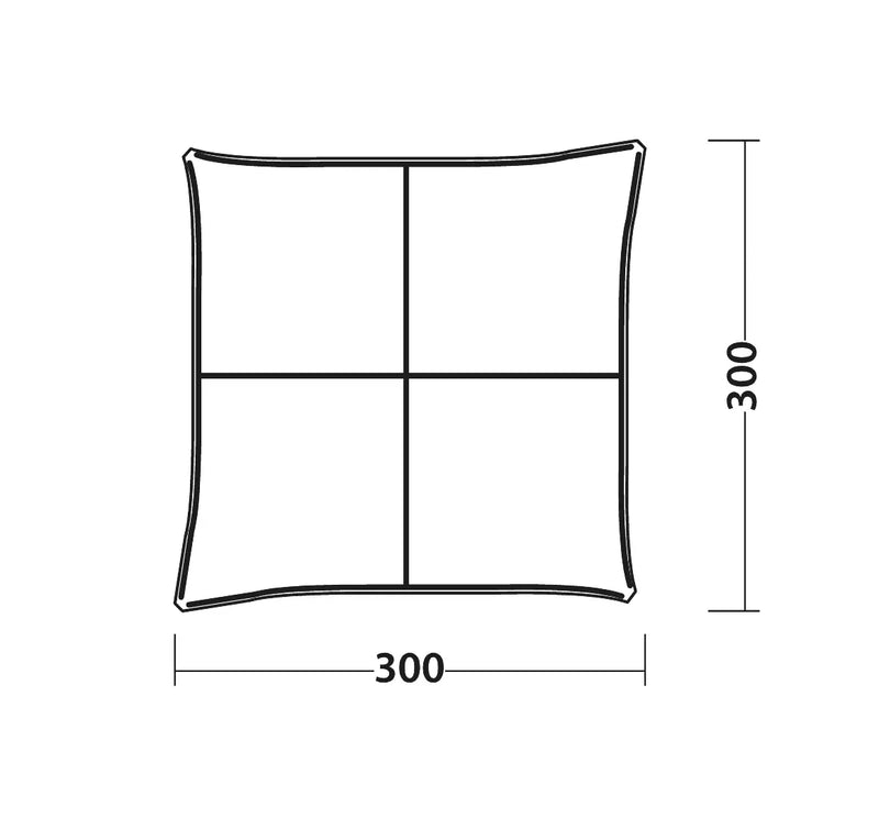 Outwell Summer Lounge Medium 3 x 3 Event Shelter Gazeebo with UPF 50+