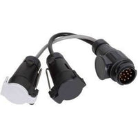 Vechline Power 13Pin Plug To 7Pin 12N/12S Trailing Socket QQ012042A