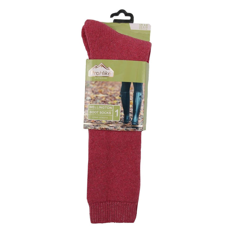 Pro Hike Ladies Wellington boot sock 3113 UK Camping And Leisure - UK Camping And Leisure