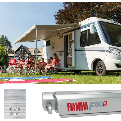 Fiamma Titanium F80S 450 Royal Grey Fabric Fiamma - UK Camping And Leisure