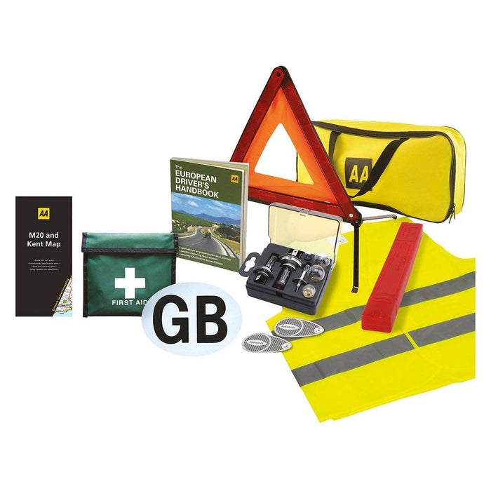 AA Euro Travel Kit Pack European Driving Legal Requirements France Spain Germany AA - UK Camping And Leisure