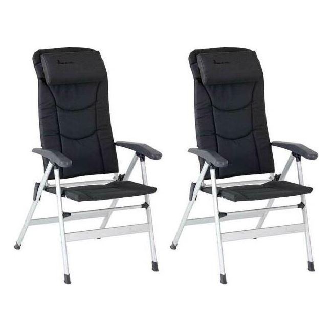 2x Isabella Thor Chair Dark Grey Caravan Garden Camping | lightweight, touring caravan, camping chair