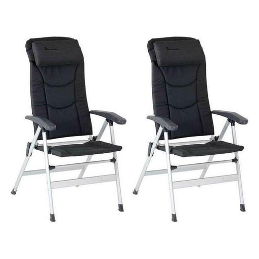 2x Isabella Thor Chair Dark Grey Caravan Garden Camping | lightweight, touring caravan, camping chair