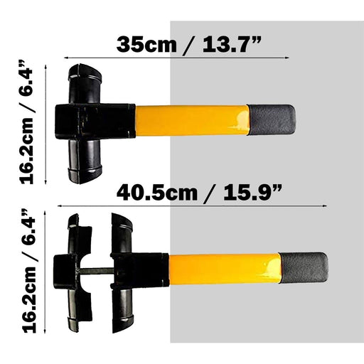 ZEKER SWL200 T-Bar Steering Wheel Heavy Duty Locking Mechanism Simply - UK Camping And Leisure