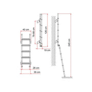 Fiamma Deluxe 5D Folding Ladder Fiamma - UK Camping And Leisure
