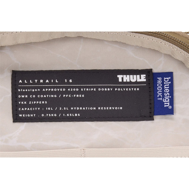 Thule AllTrail hydration pack 16L Faded Khaki tan Thule - UK Camping And Leisure
